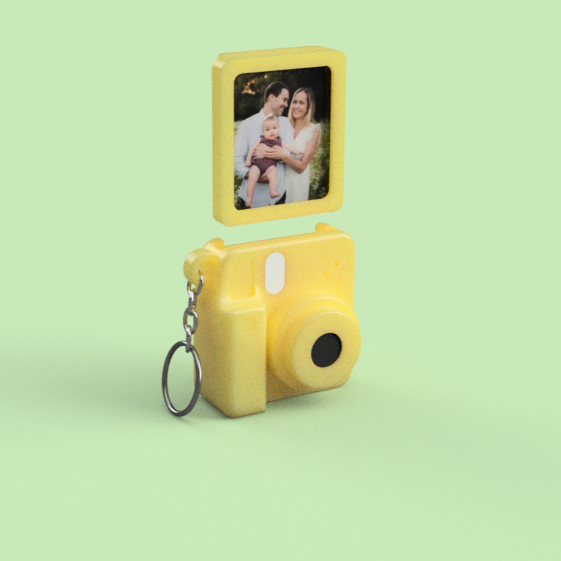 Polaroid Memory Keychain