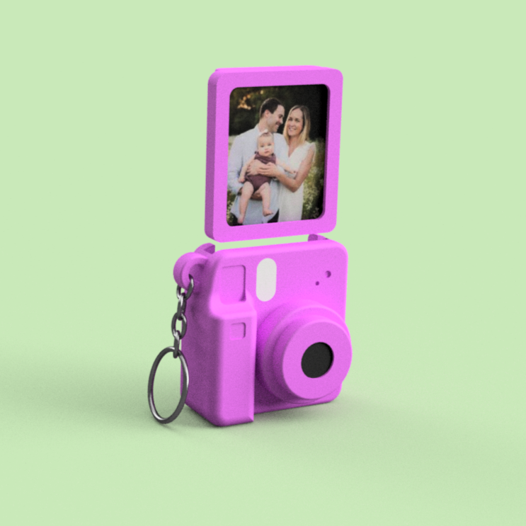 Polaroid Memory Keychain