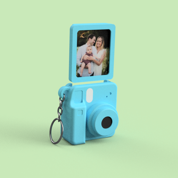 Polaroid Memory Keychain